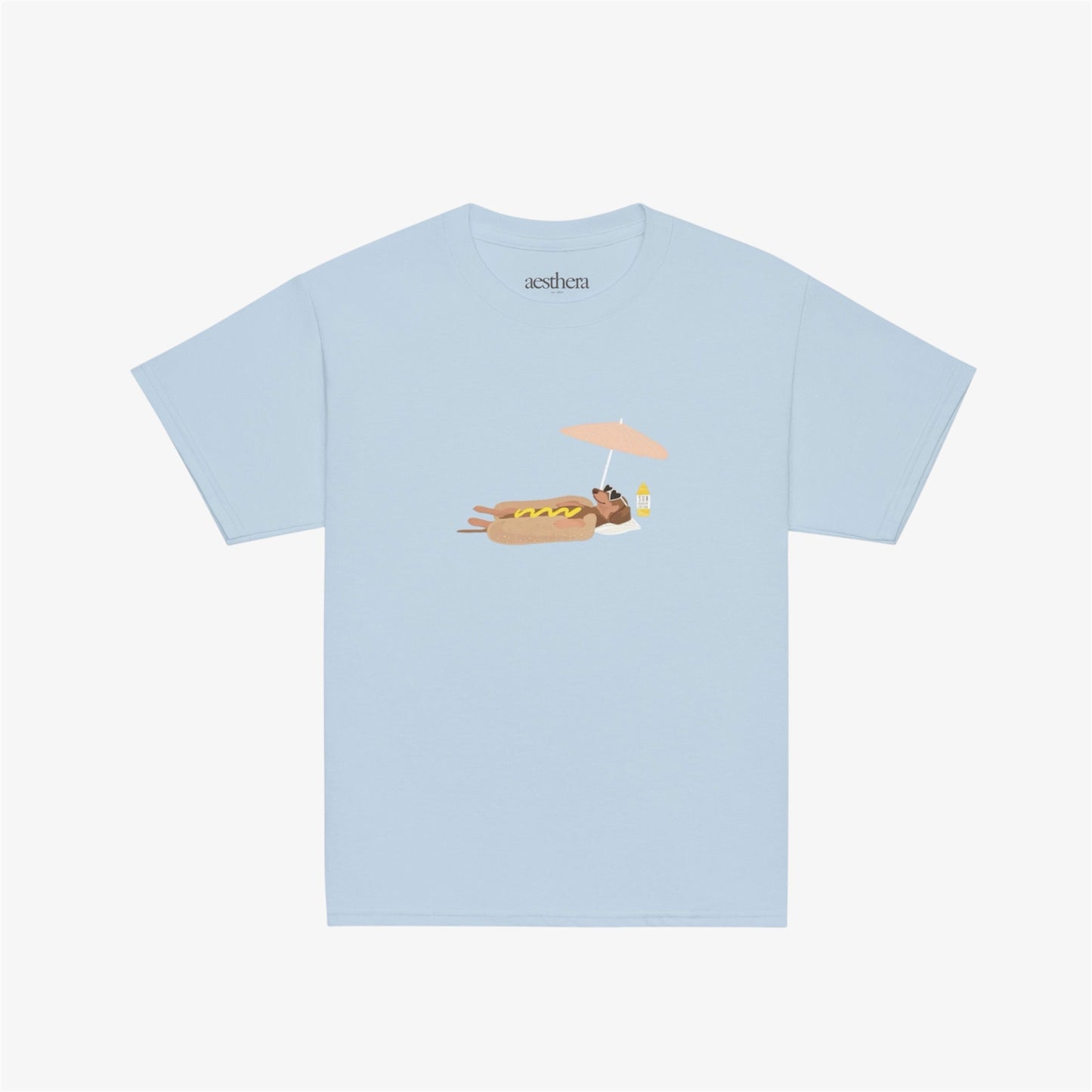 hot dog baby tee