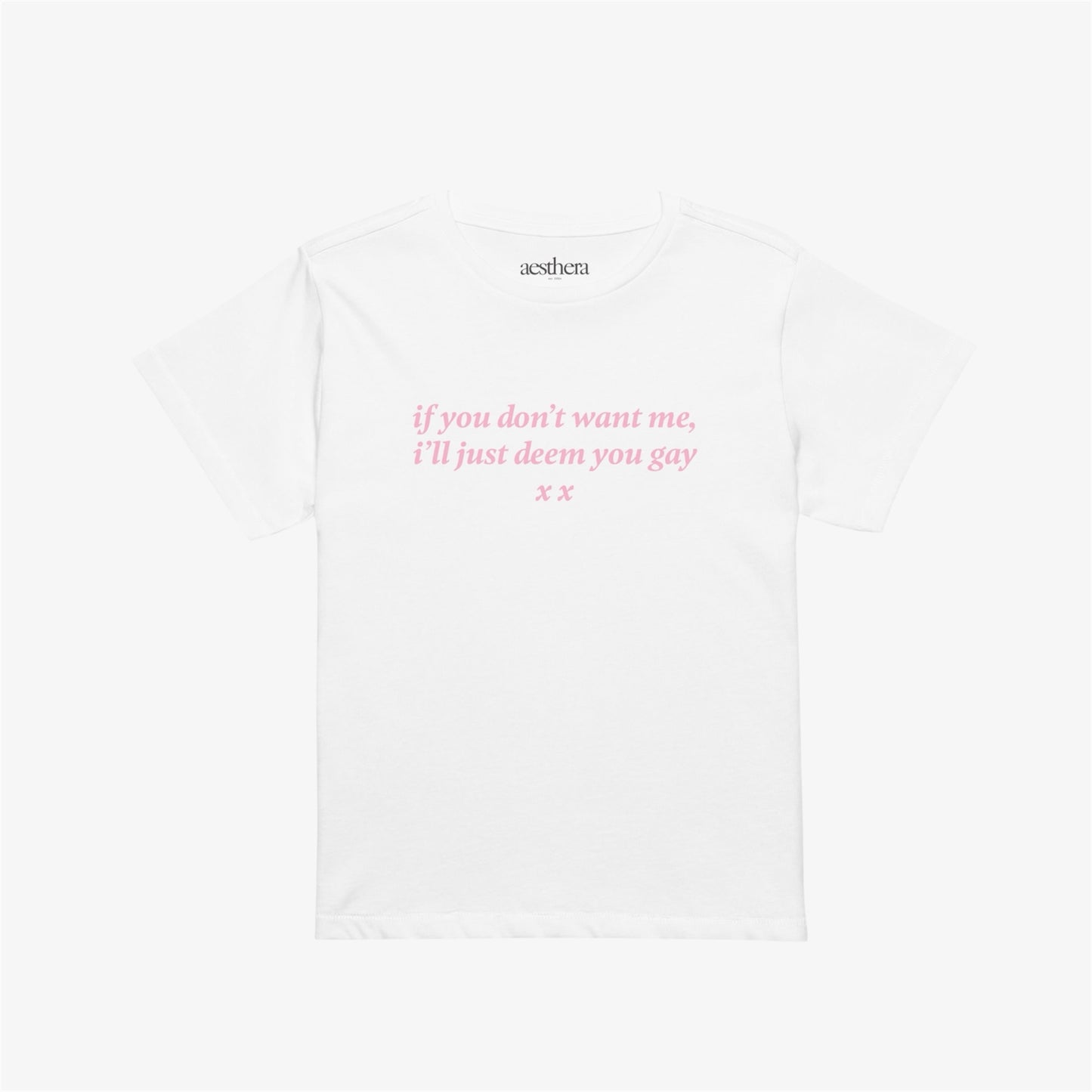 deem you gay midi tee
