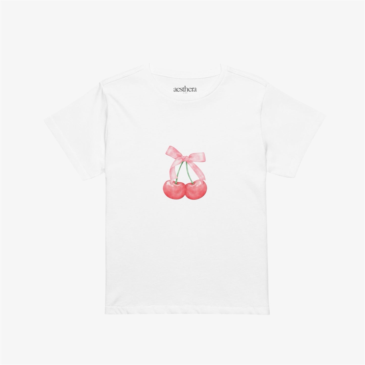 cherry bow midi tee