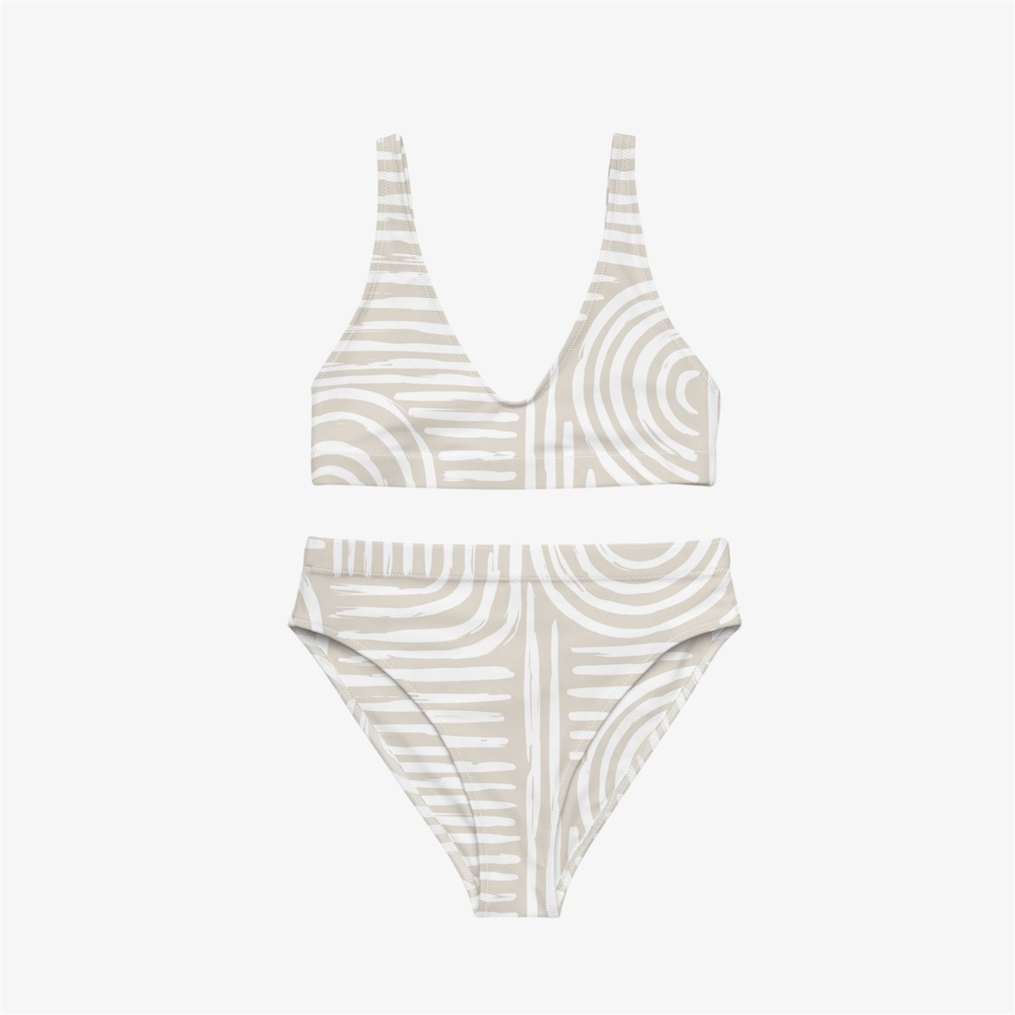chalk high-waisted bikini
