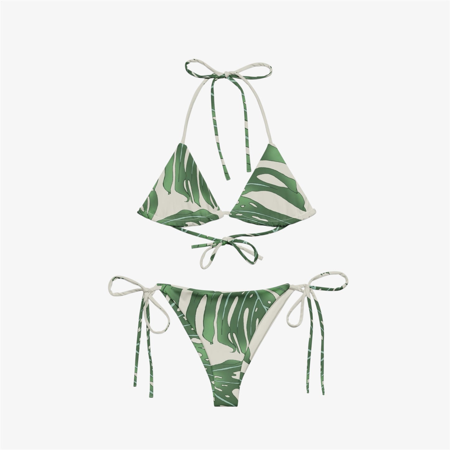 palm leaf string bikini