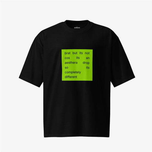 brat oversized tee