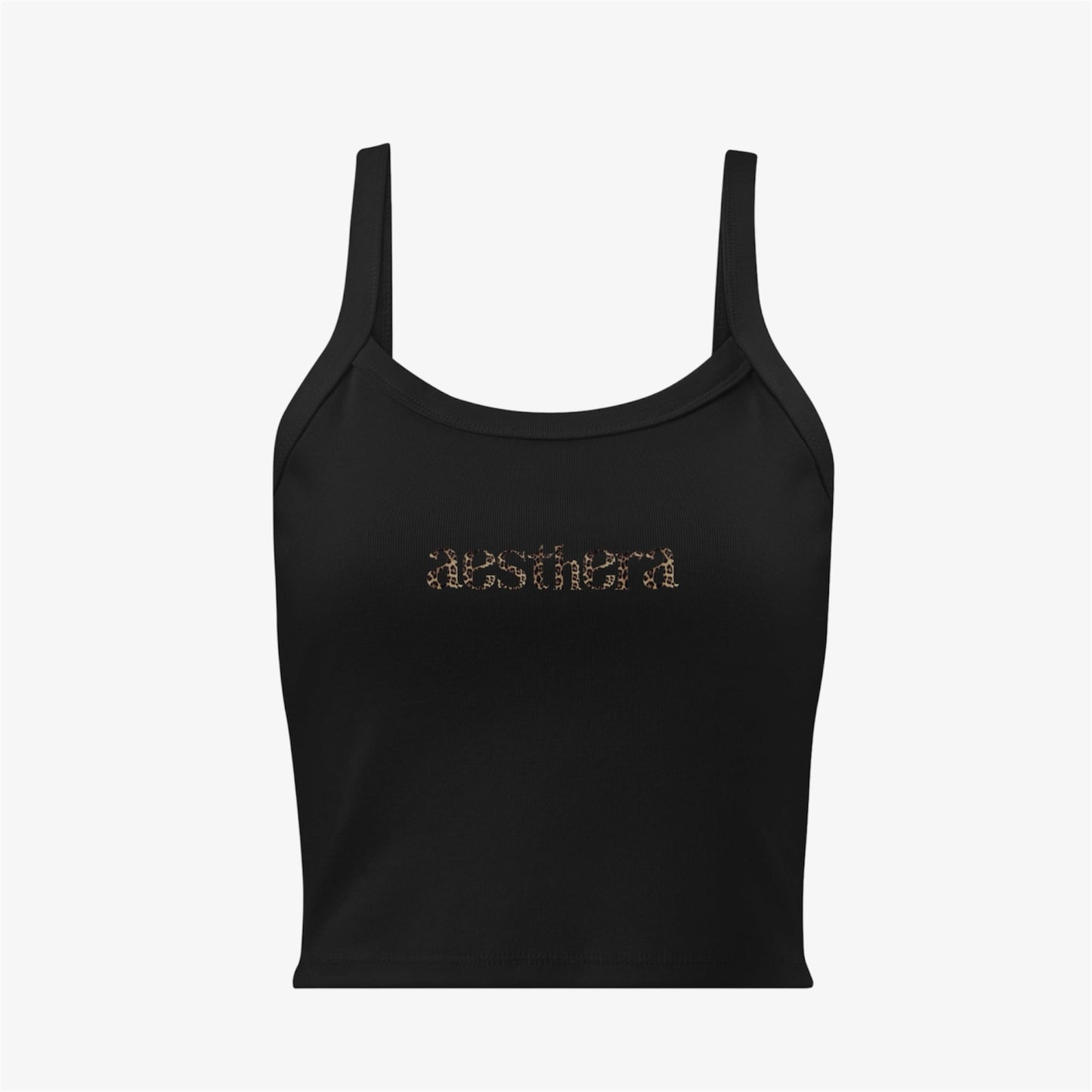 leopard logo tank top