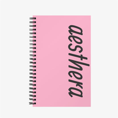 pink branded journal