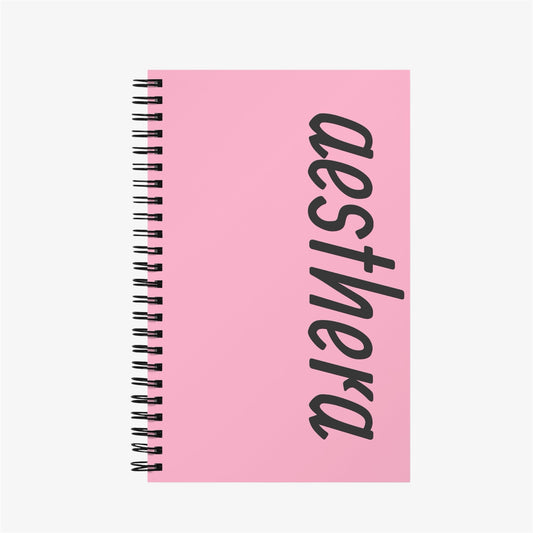pink branded journal