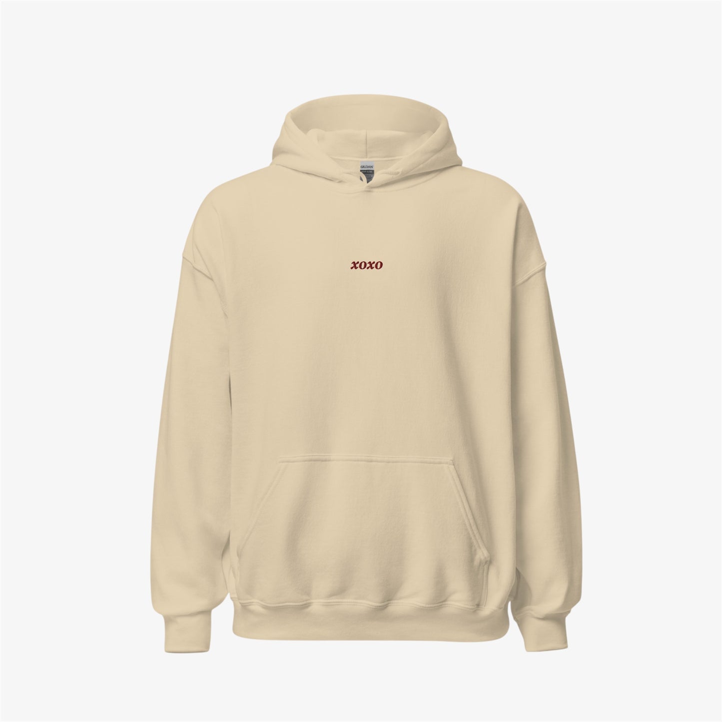 xoxo embroidered hoodie