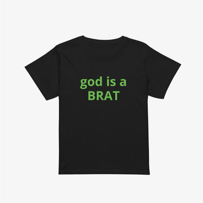 god is a brat midi tee