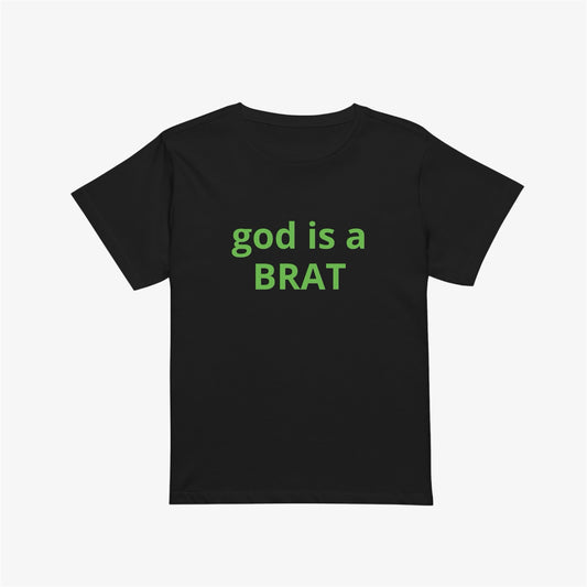 god is a brat midi tee