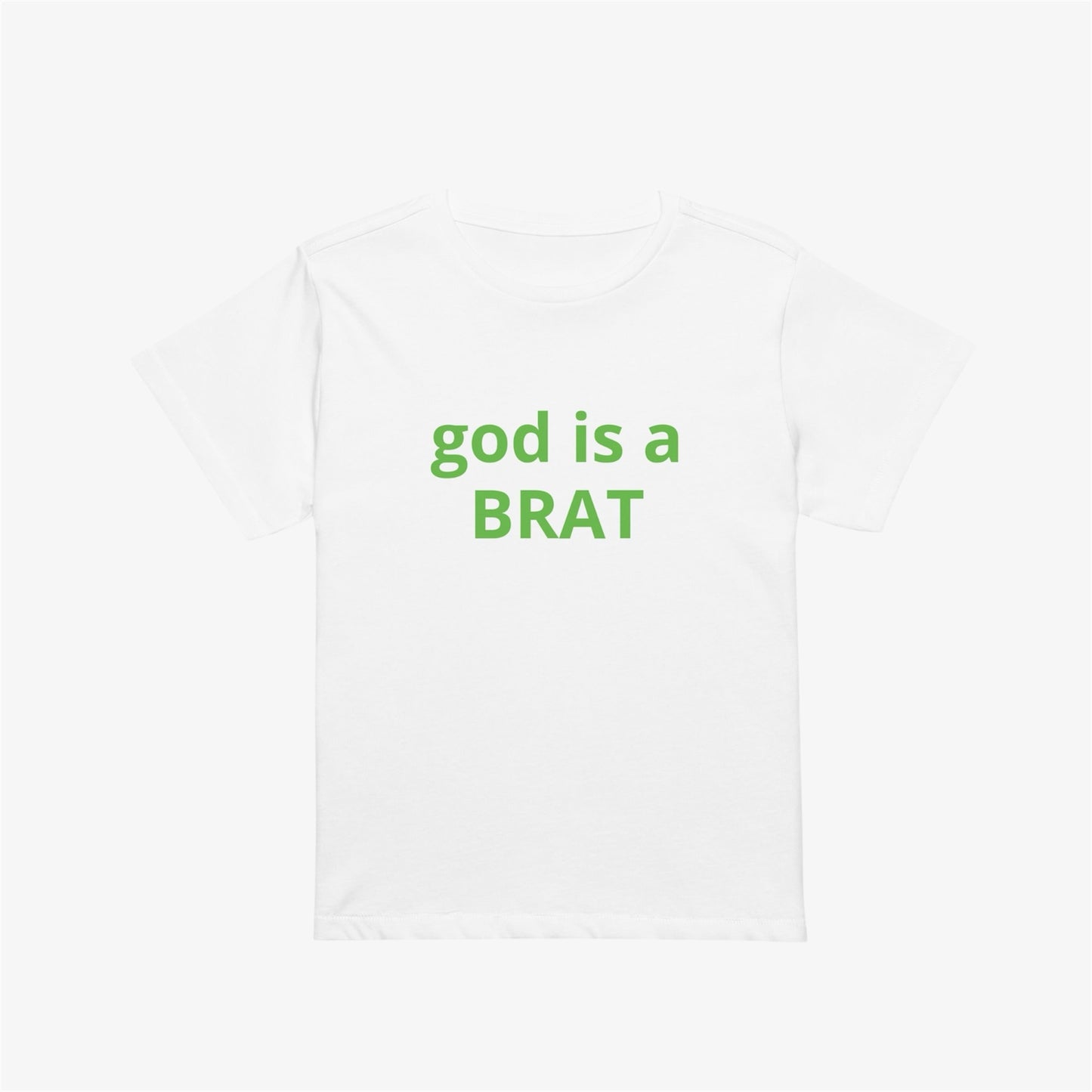 god is a brat midi tee