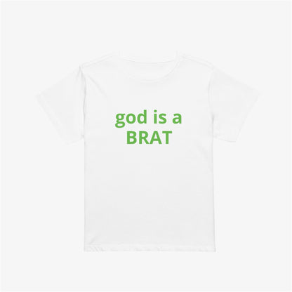 god is a brat midi tee