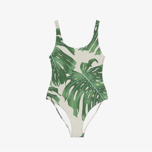 palm leaf swimsuit