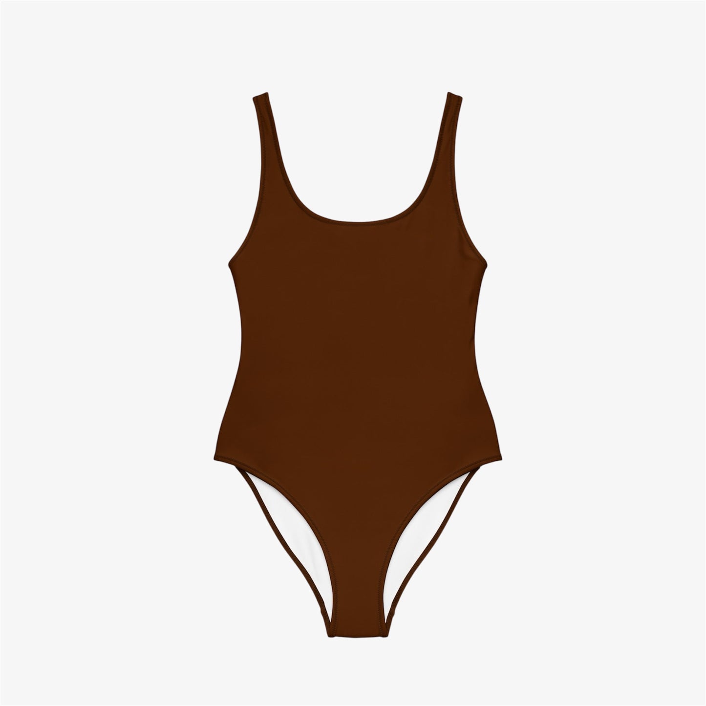 brown swimsuit