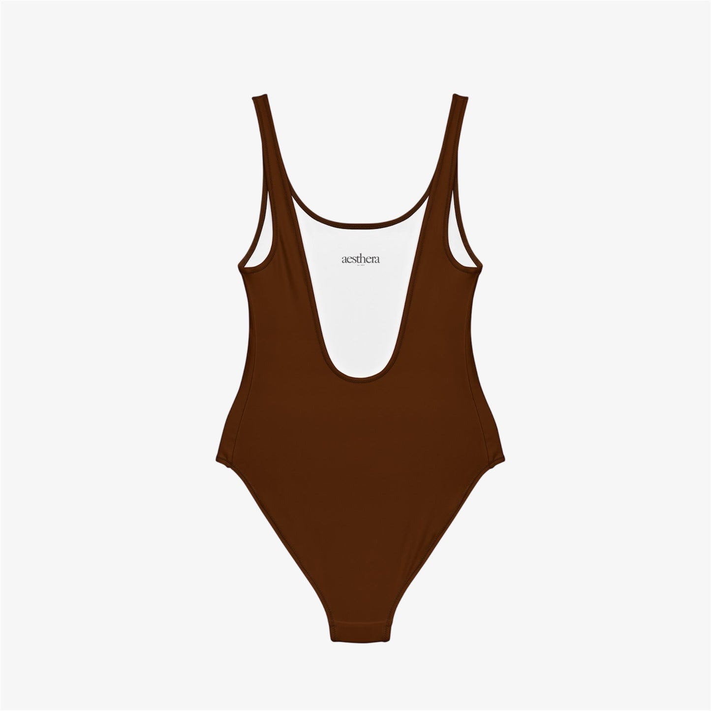 brown swimsuit