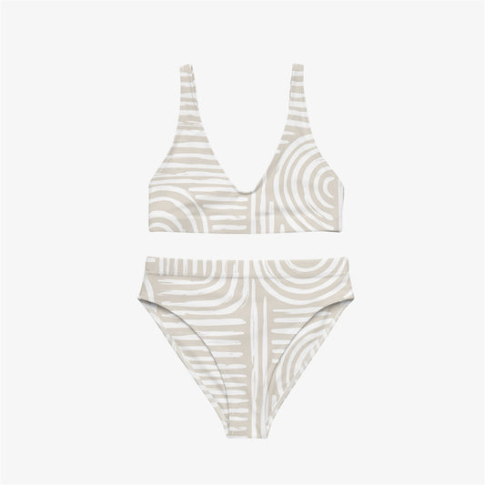 chalk high-waisted bikini