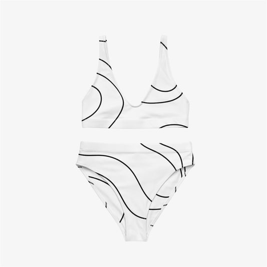 swirl high-waisted bikini