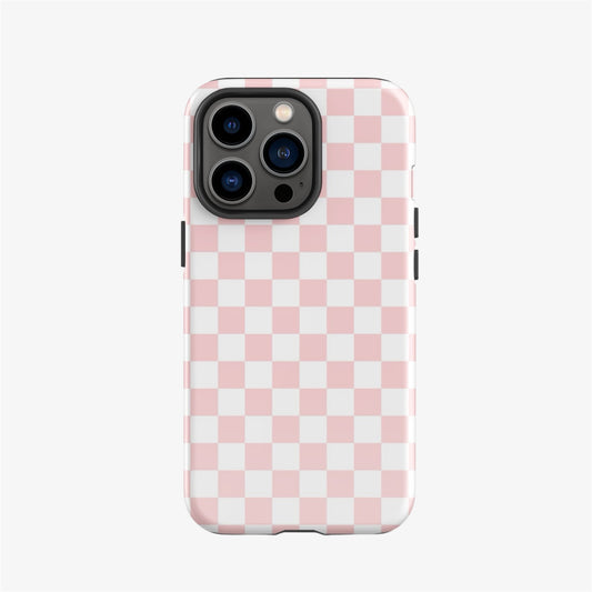 pink checkered iphone case