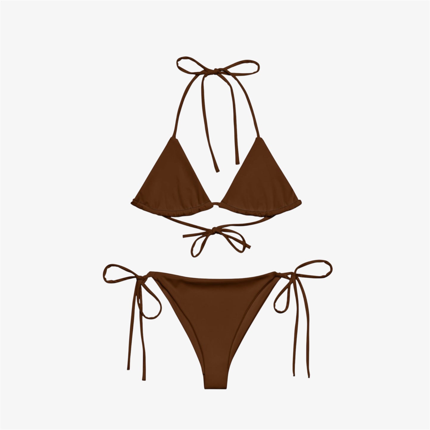 brown string bikini