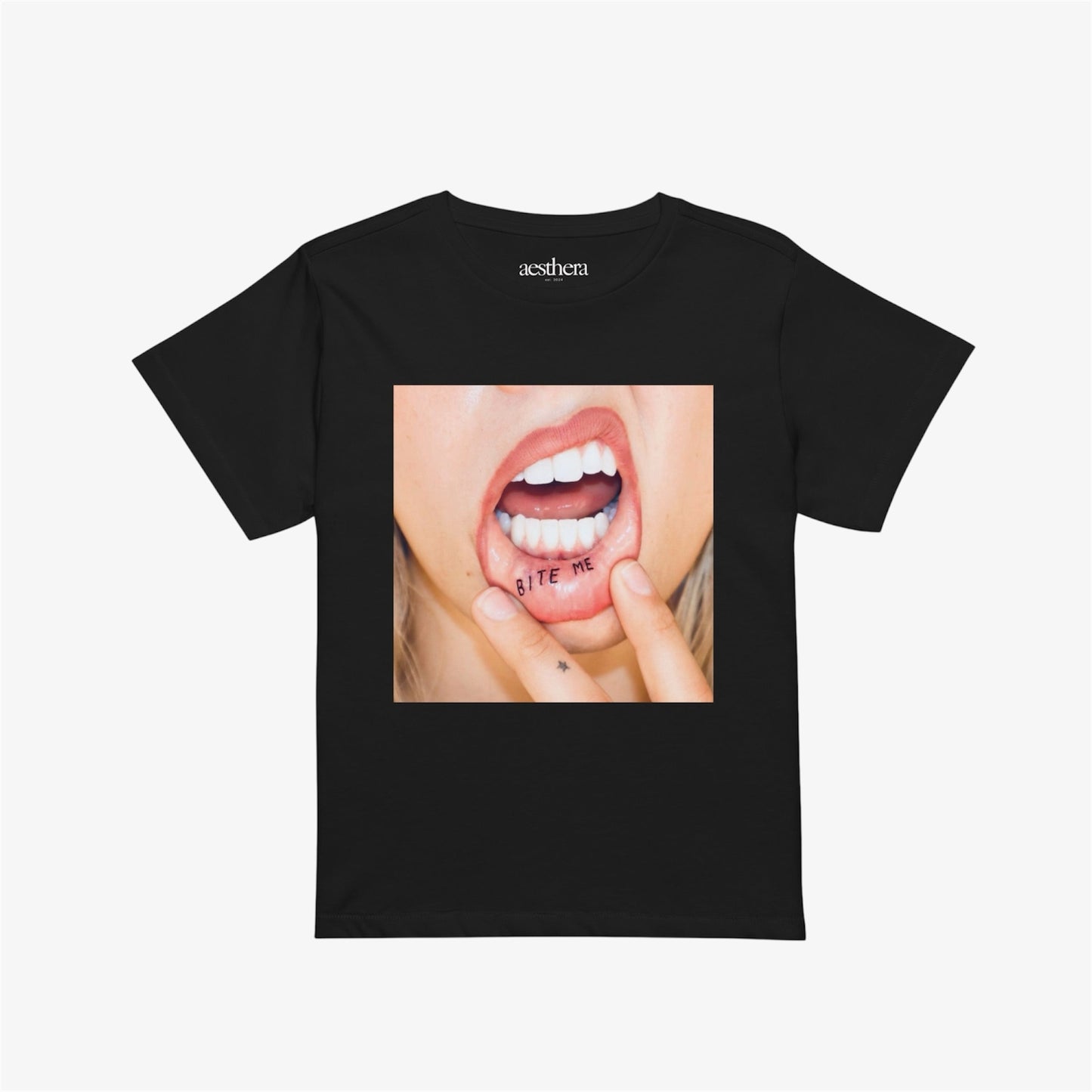 bite me graphic tee