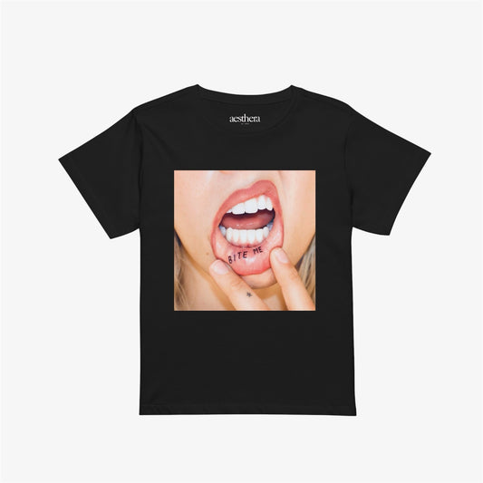 bite me graphic tee