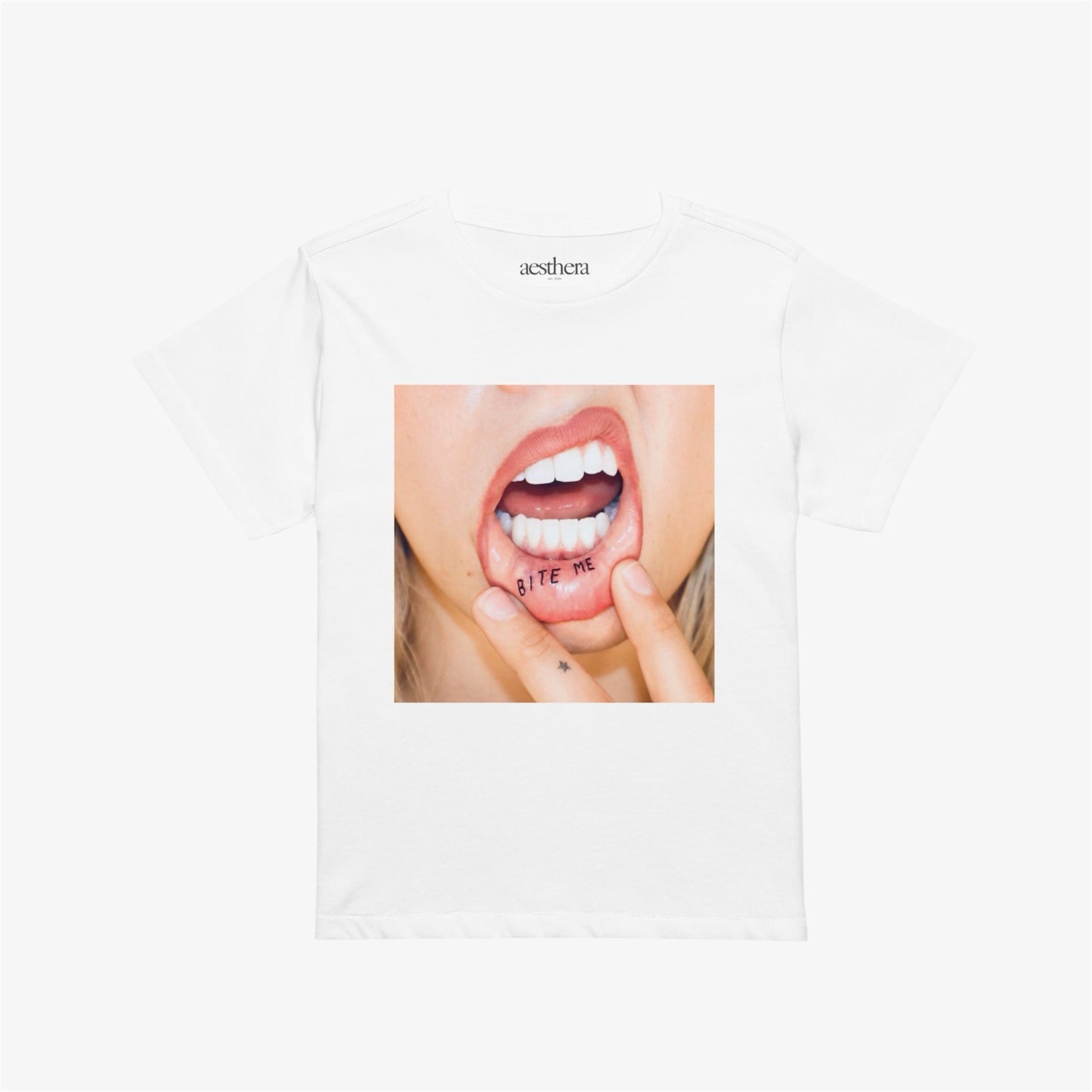 bite me graphic tee