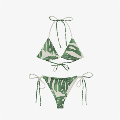 palm leaf string bikini