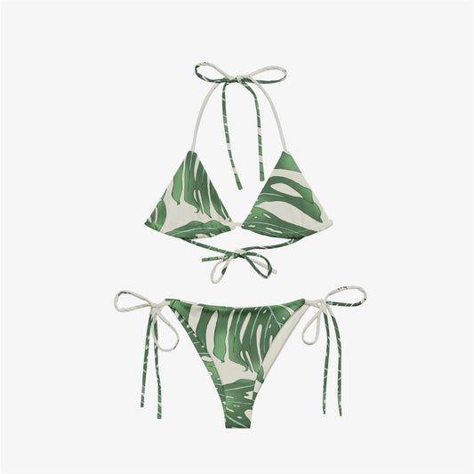 palm leaf string bikini