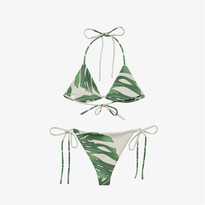 palm leaf string bikini