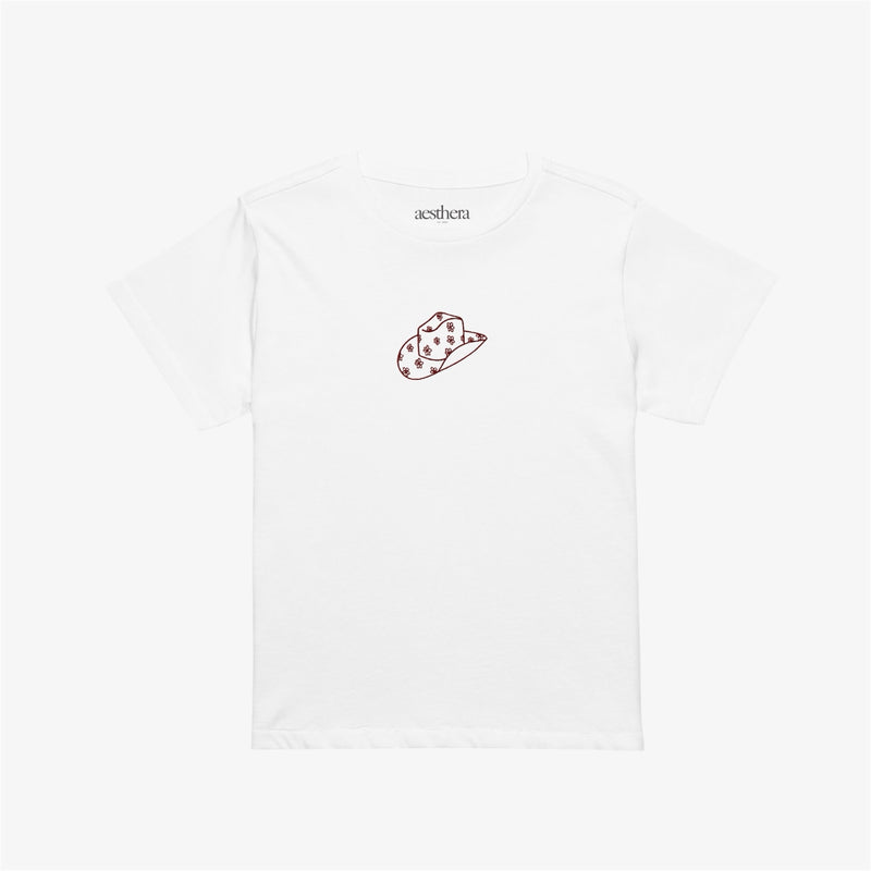 cowgirl hat midi tee