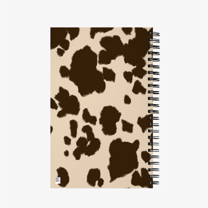 cow print journal