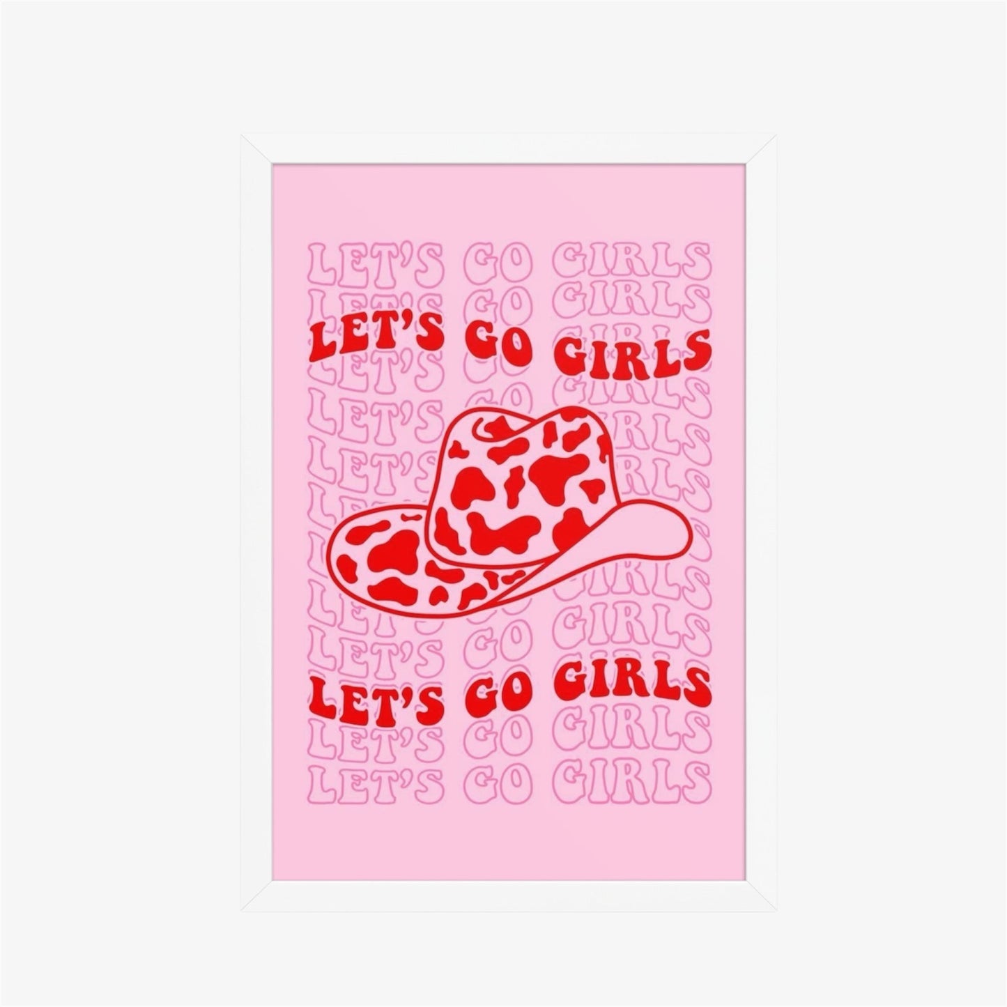 lets go girls framed print