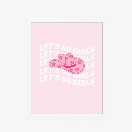let’s go girls v.2 framed print